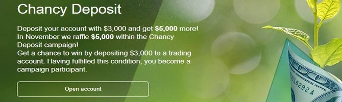 InstaForex Chancy Deposit Campaign