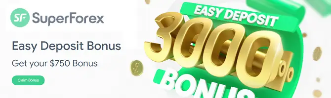 SuperForex 3000% Easy Deposit Bonus