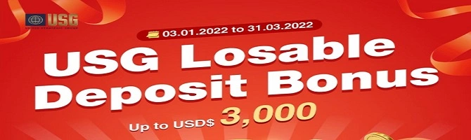 USGFX USG Losable Deposit Bonus
